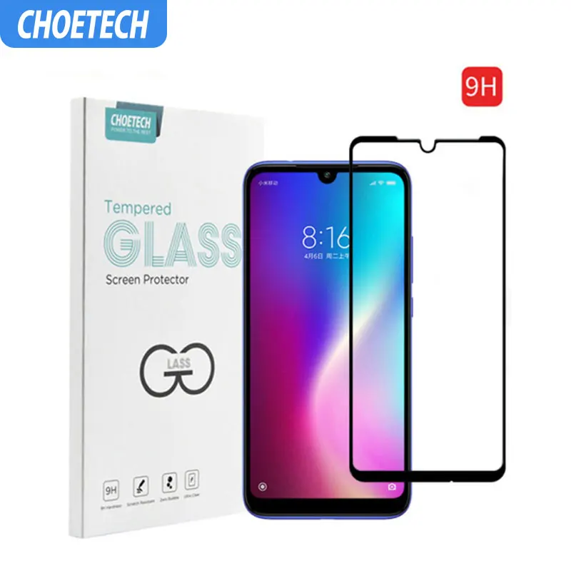 CHOETECH закаленное стекло для Xiaomi Redmi Note 7 9H защита экрана 5D полный Чехол 4X8 Lite 7A 6