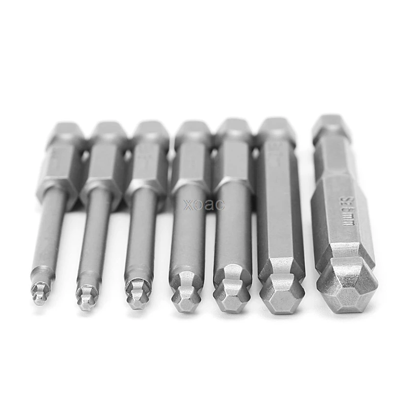 

NEW 7 Pcs 65mm Magnetic Ball End Hexagon Head Hex Screwdriver Bits Drill Tools 2.5'' M03 dropship