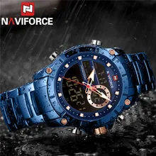 Часы наручные NAVIFORCE Мужские кварцевые брендовые Роскошные
