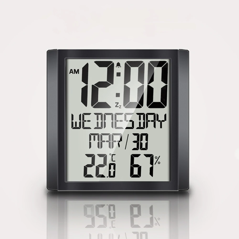 Цифровой будильник комнатный термометр гигрометр календарь часы метеостанция