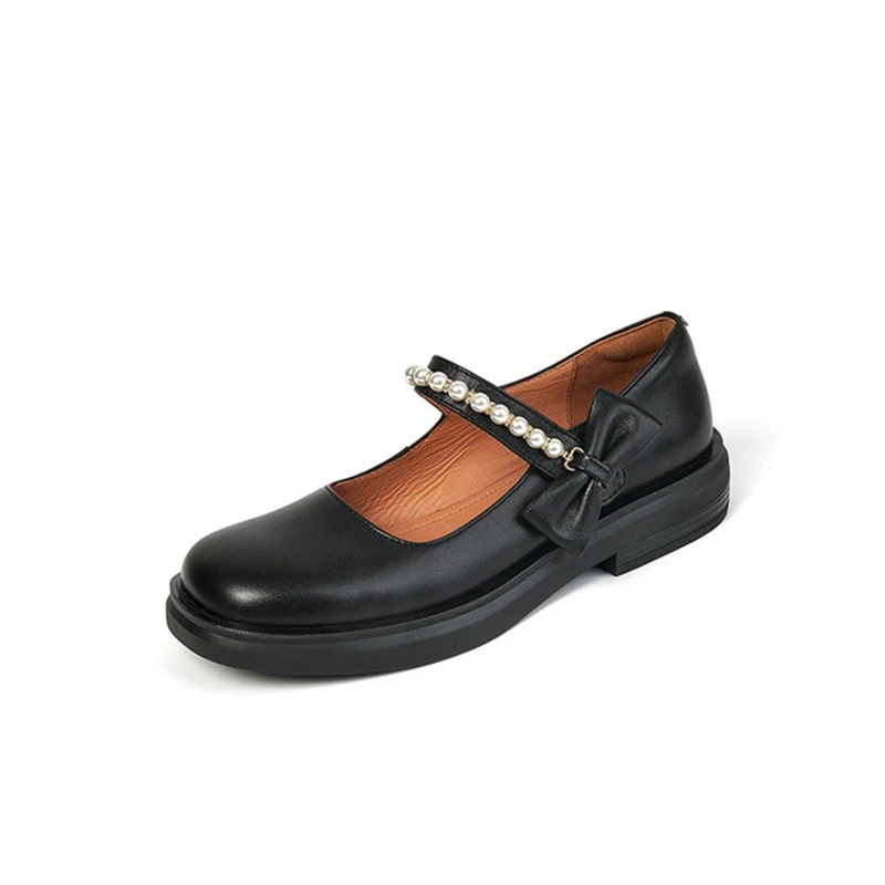 

Лоферы из 2021 натуральной воловьей кожи мягкие Пенни обувь женские стразы украшение на цепочке плоская оксфордская обувь для женщин Туфли М...