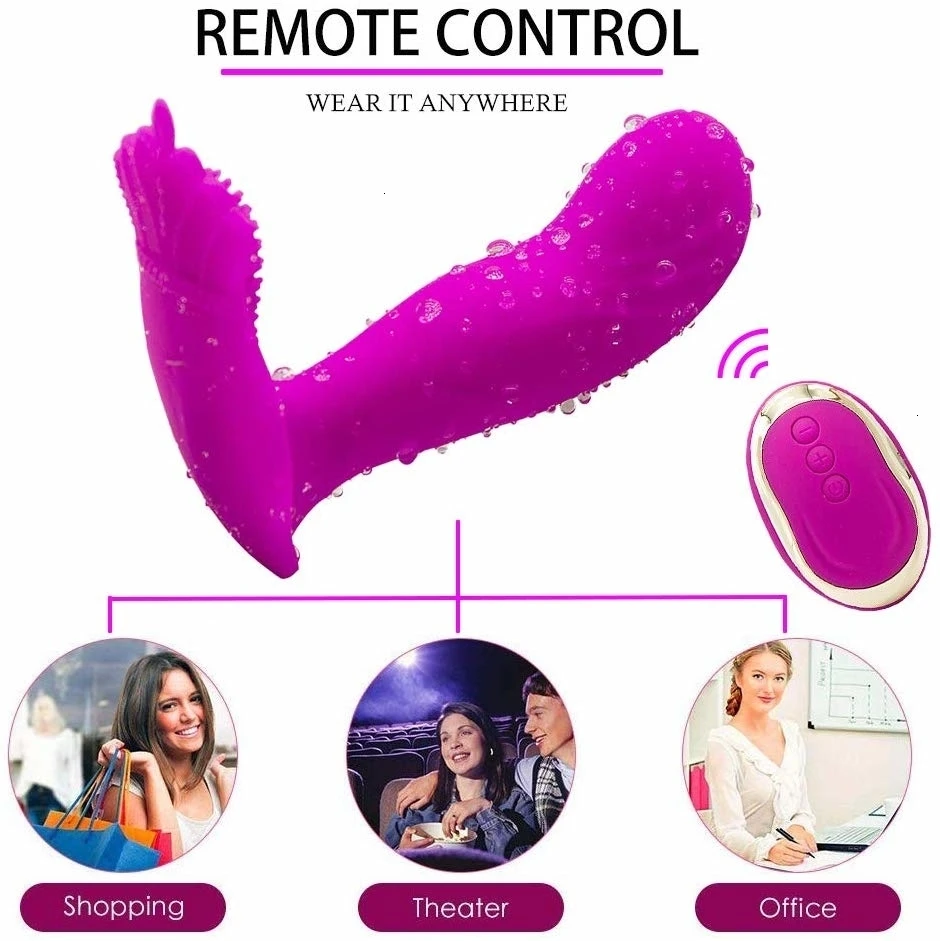 

10 Vibration Modes G-Spot Butterfly Vibrators Waterproof Mute Design Vaginal Clit Anal Stimulator Massager Sex Toys For Woman