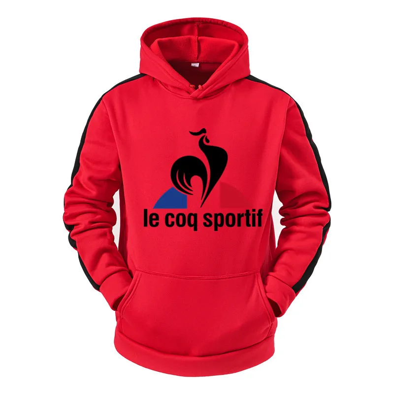 

Men's spring and autumn new leisure fashion loose outdoor sportswear, famous French brand color Rooster print Hoodie pullover