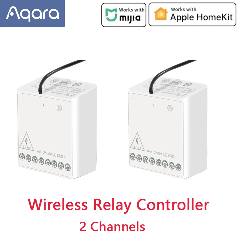 Блок управления Aqara Zigbee двухканальный беспроводной модуль умсветильник льником