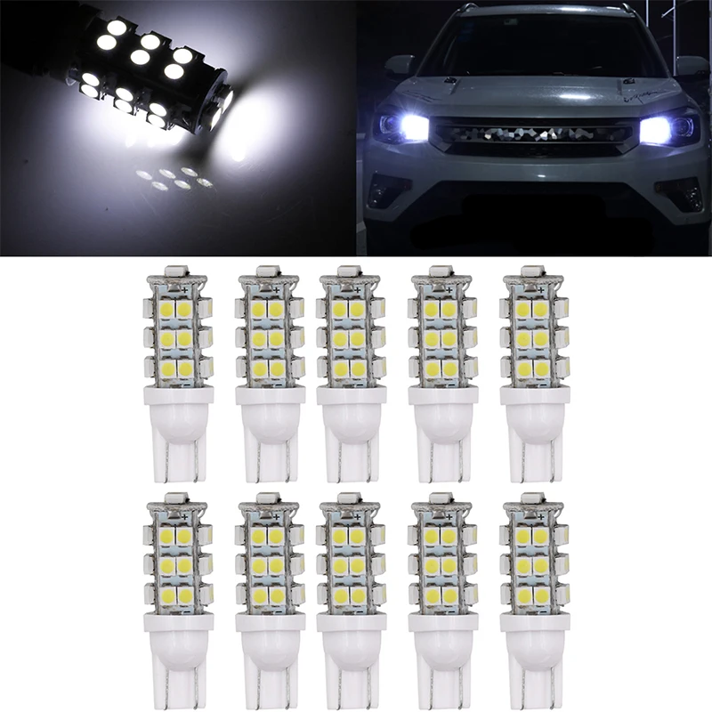 

Желсветодиодный светодиодсветильник лампа для чтения T10-26SMD, 1210, 10 шт., яркие клисветильник лампы, боковые лампы дверные фонари для автомобил...