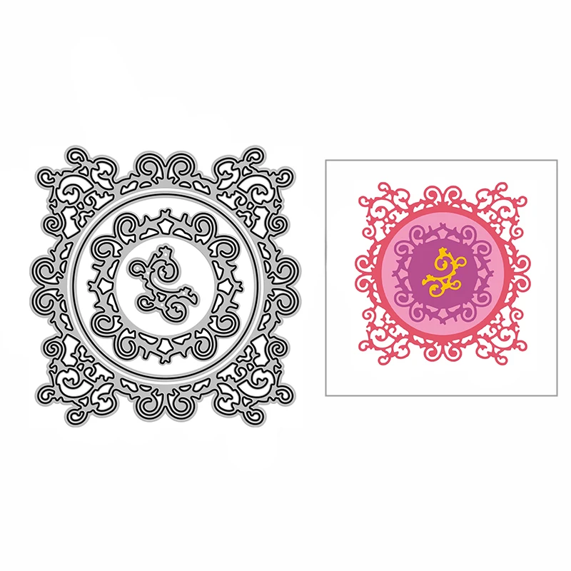 

Новинка 2021, металлические пресс-формы в виде Круга виноградной лозы для рукоделия, скрапбукинга, украшения и изготовления открыток, тиснени...