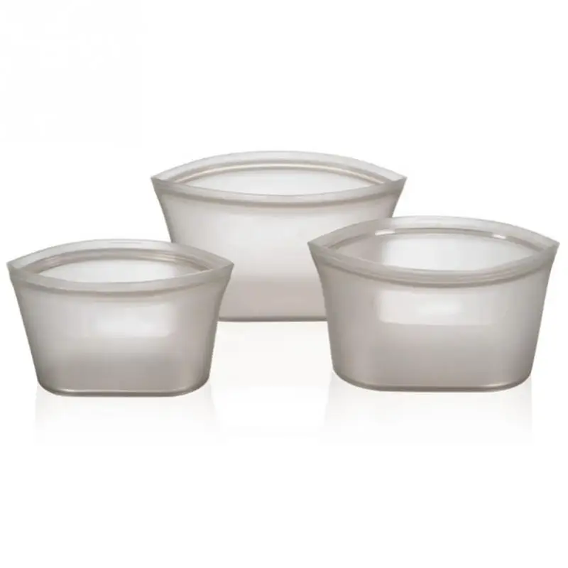 3PCS Bowl 10 шт. мешок для хранения на молнии большой/маленький Подогрев еды свежий Сейд кухонные аксессуары многоразовые замораживание - Цвет: 3PCS Bowl