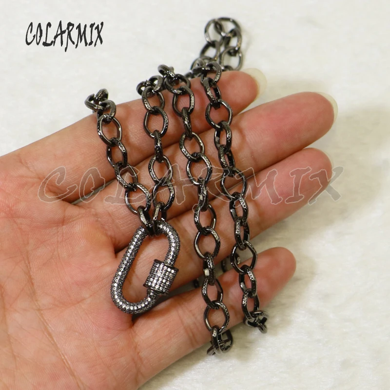 2 шт. ожерелье циркониевая Пряжка Подвеска длинная цепочка Ожерелье Высокое