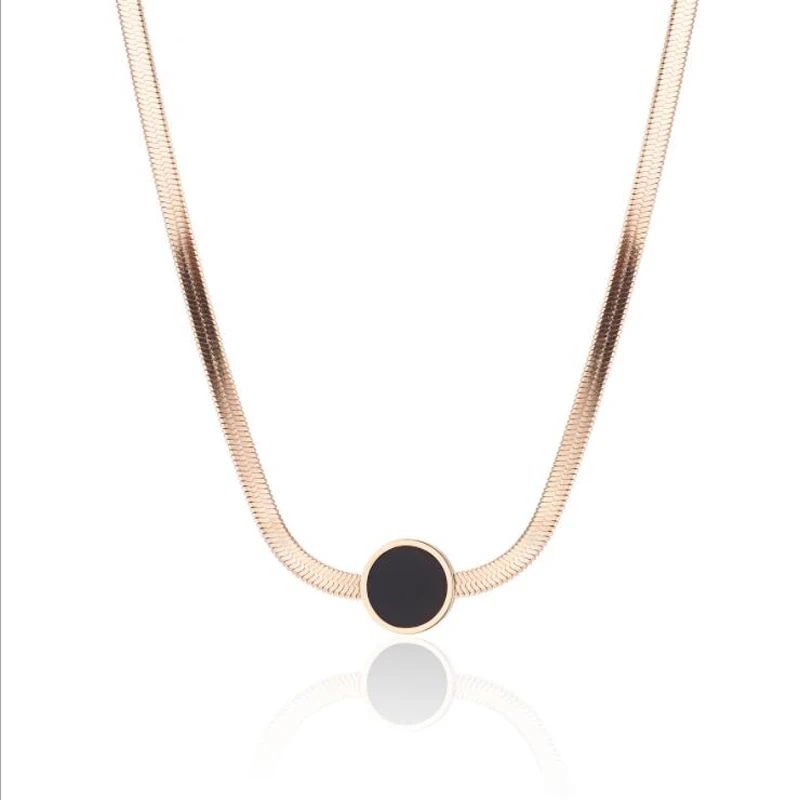 Утверждающий кулон Цепочки и ожерелья с пайетками плоский нож колье в виде змеи