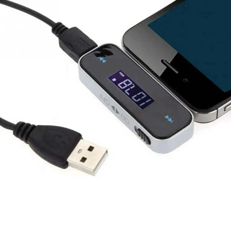 Мини 3,5 мм разъем музыкальный аудио fm-передатчик Универсальный MP3 lcd Автомобильный Радио Аудио аксессуары Авто Портативный цифровой передатчик