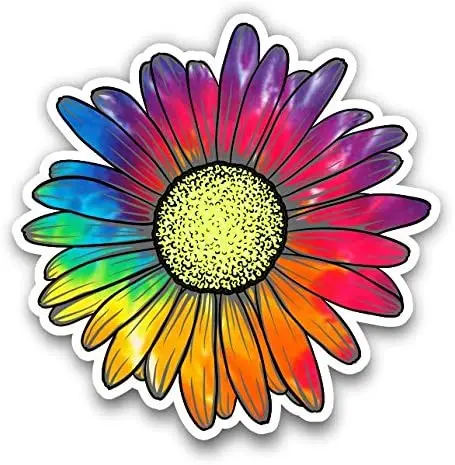 

Classic Car Sticker Junkie Graphics Daisy Flower for Car Truck Windows Laptop Any Smooth Surface Waterproof DVC Decal,10cm*10cm