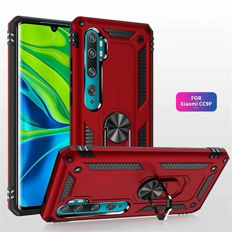 

for Xiaomi Mi Note 10 Lite Case Magnet Car Ring Stand Holder Cover For Mi Note 10 Lite Case For Xiaomi Mi Note 10Lite Coque capa