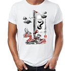 Мужская футболка The Windwaker and The Great Wave Off Kanagawa Zelda Link, удивительная Футболка с принтом иллюстраций