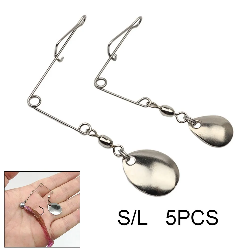 

5pcs Fishing Spinner Blades Spinner Wire Forms Spinner Fishing Jigs Skirt Spoon Fishing Lure Bait Spoon Swisher Fishing Tackles