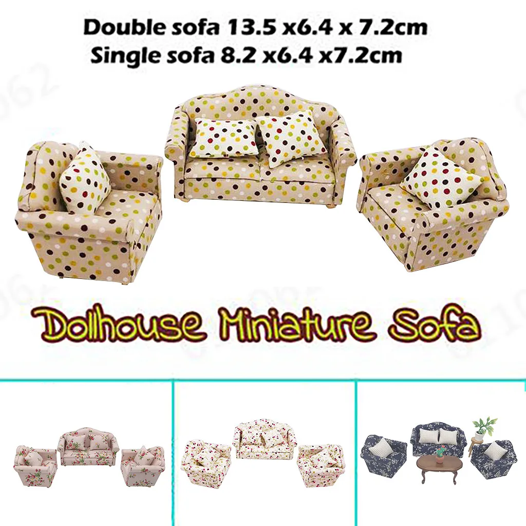 Набор мебели для кукольного мини домика в масштабе 1:12 набор диванов имитация