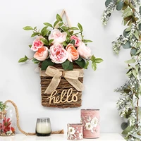artificial flowers wall mounted potted plants decorative pendant hanging artware for living room bedroom