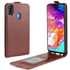 Кожаный чехол-книжка в стиле ретро для Samsung Galaxy A20s SM-A207F A10s