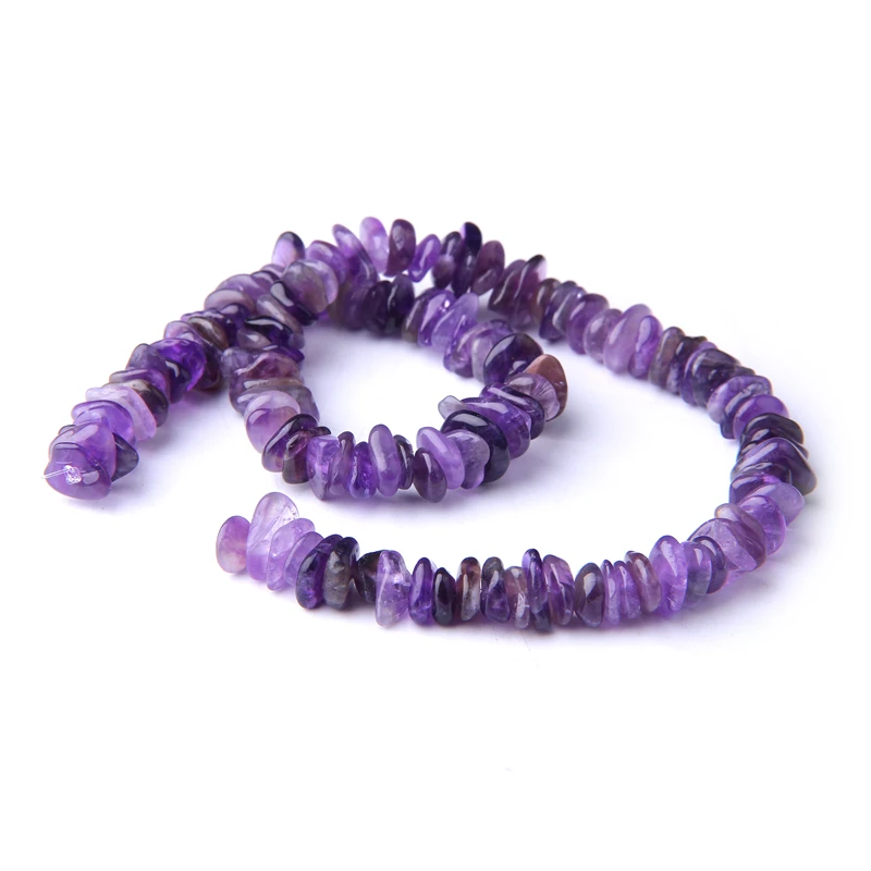amethyst 15," натуральные дымчатые кварцовые бусины с драгоценными камнями, крошки, крошечные нестандартные ломтики Самородок, свободные бусины для рукоделия, изготовления ювелирных изделий, женских браслетов - Цвет: amethyst