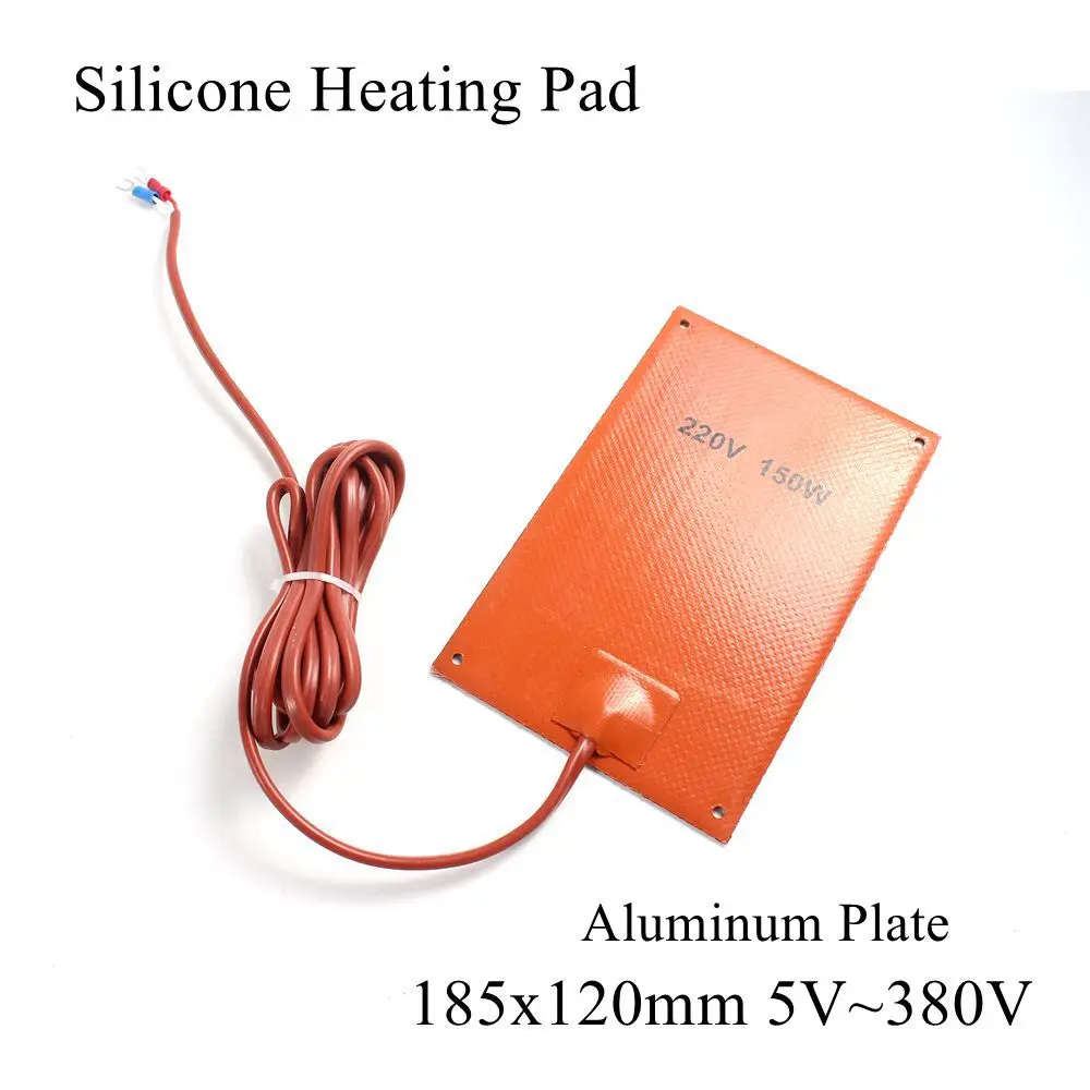 

185x120 мм, 5 В, 12 В, 24 В, 36 В, 48 В, 110 В, 220 В, 380 В, силиконовая грелка, резиновый коврик с подогревом, пластина с подогревом, гибкий водонепроницаемый ...