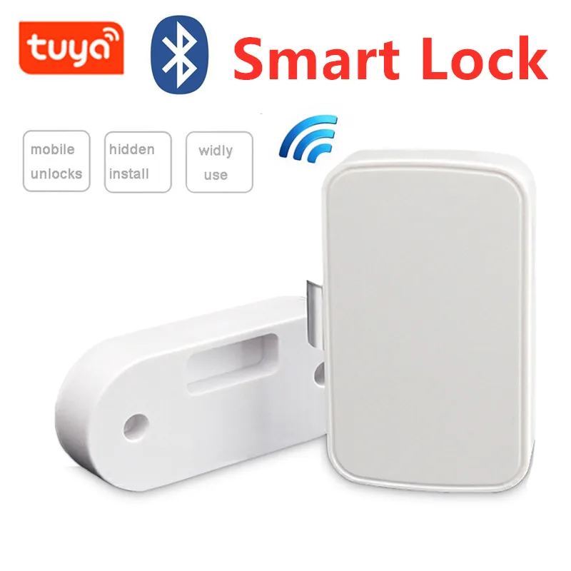 

Tuya APP Bluetooth Remote Control Cabinet Drawer Lock Invisible Keyless Hidden Electrics Wifi Lock Security Phone Control Lock