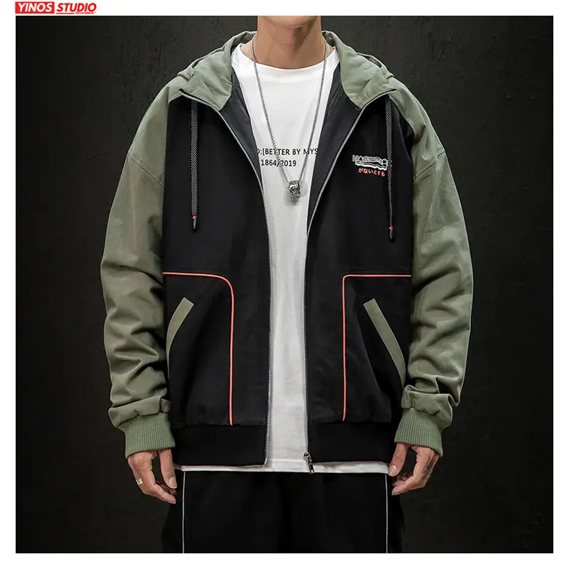 Прямая поставка Уличная Повседневная японская куртка с капюшоном на осень