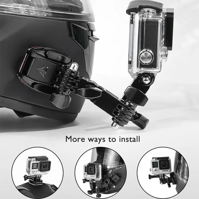 Кронштейн для камера на мотоциклетный шлем GoPro 8 7 6 5 4 3 аксессуары экшн-камер |