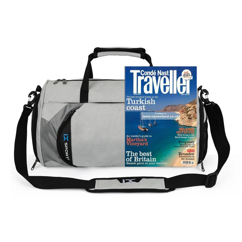 

Fitness bag men travel bag luggage shoulder messenger bag cylinder sports bag portable yoga training bag