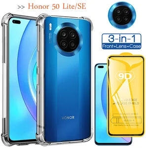 airbag cover honor50 lite silicon coque honor 50 lite transparent case xonor x7 x8 x9 case for huawei honor 50lite soft clear shockproof phone case ho