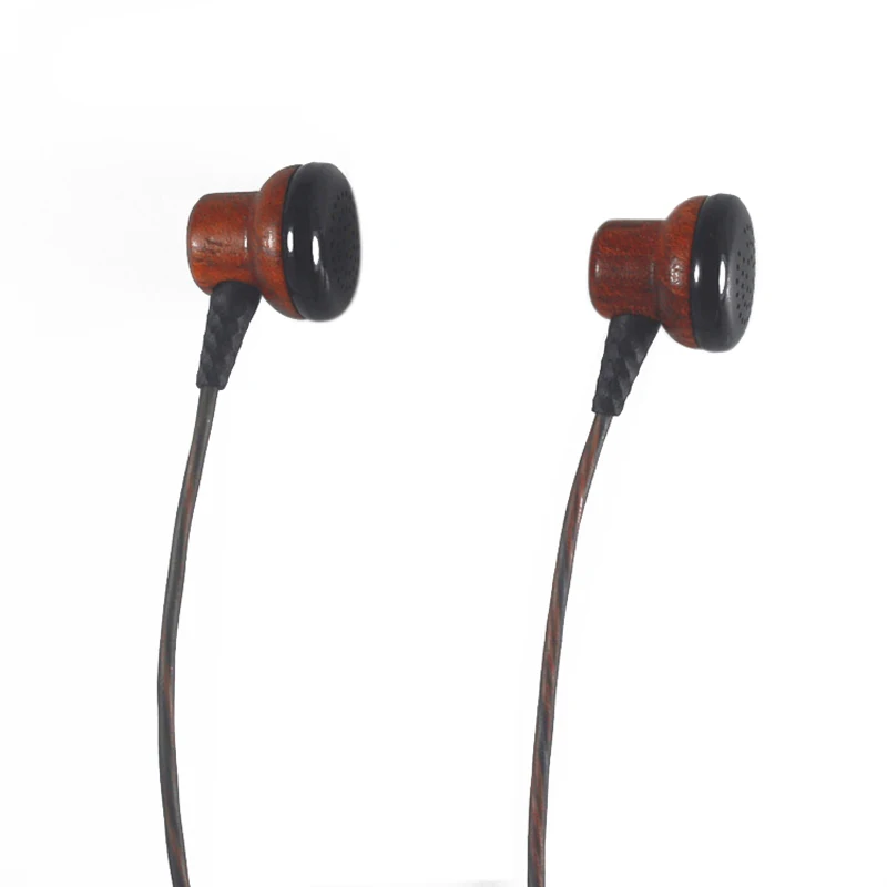 Роскошные деревянные проводной in-Ear стерео Hi-Fi наушники роскошные вкладыши