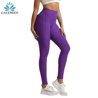 gaueneen anti celulite bubble butt push up sexy leggings sport running women gym fitness leggings high waist slim active leggins