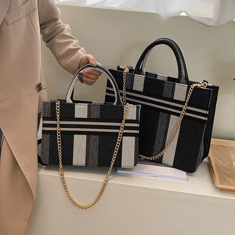 

High Quality Women Canvas Handbags Casual Ladies Large Capacity Shoulder Bags Fashion Female Crossbody Bags for Women Tote Bag