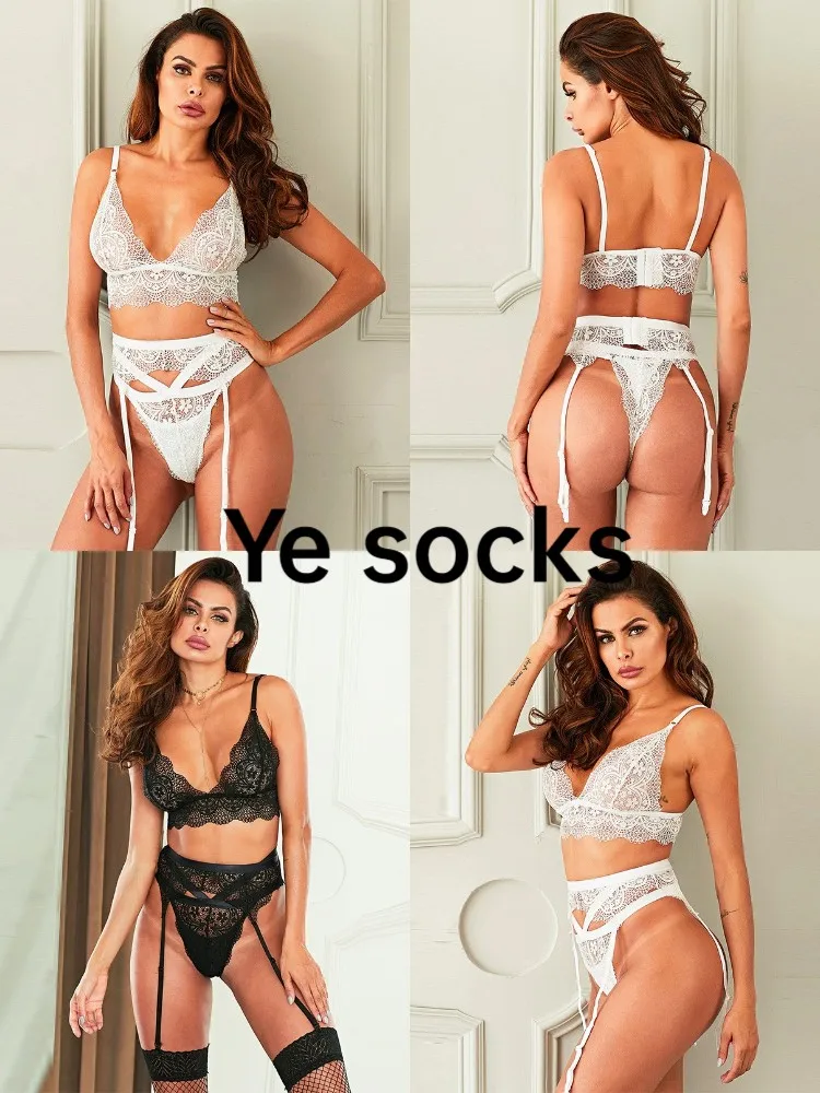 

Привлекательный сексуальный сетчатый кружевной бюстгальтер с вырезами, 3 точечного типа, европейский и американский бюстгальтер, Женские с...