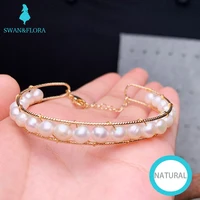 14k gold handmade bracelet freshwater pearl bracelet gold filled cuff bracelet classic women