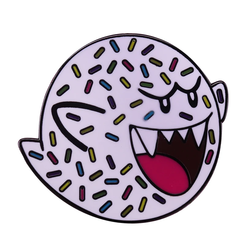 Пончик spooky булавка милый разбрызгивает десерт значок Пастельное искусство брошь