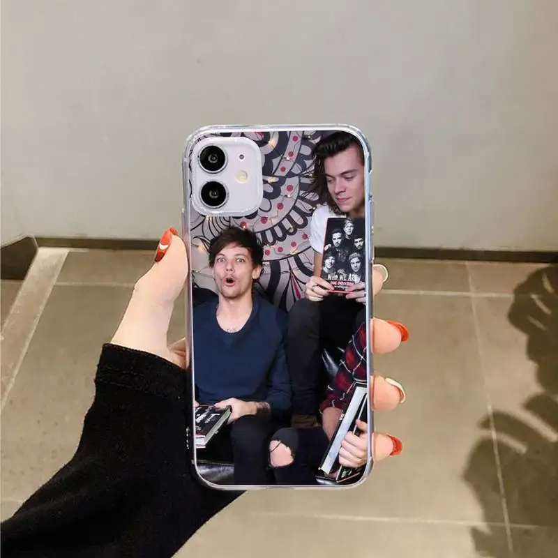 

larry stylinson one direction Phone Case Transparent for iPhone 6 7 8 11 12 s mini pro X XS XR MAX Plus