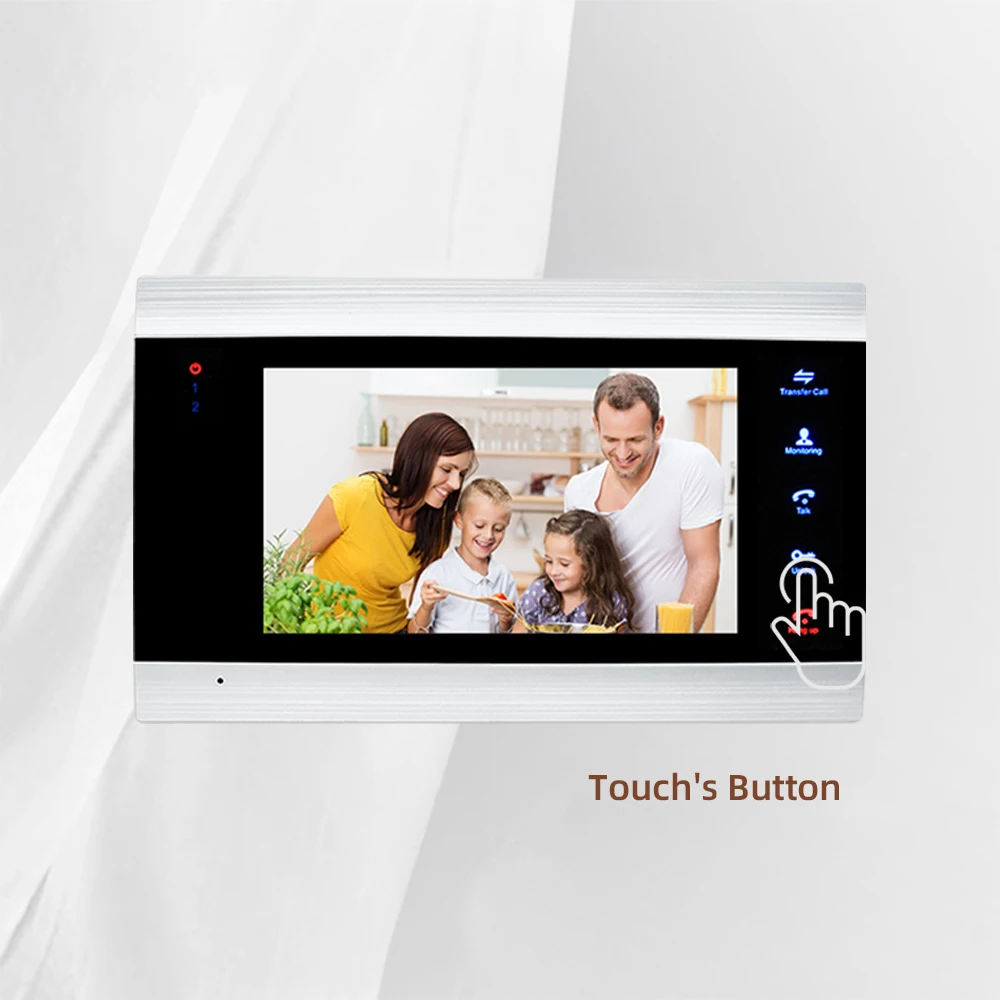 Домашний видеодомофон Joytimer 1200TVL видеозвонок камера для квартиры 7-дюймовый