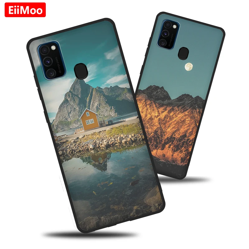 EiiMoo 3D чехол с рисунком для Samsung Galaxy M30 M30S мягкий силиконовый черный задняя крышка M