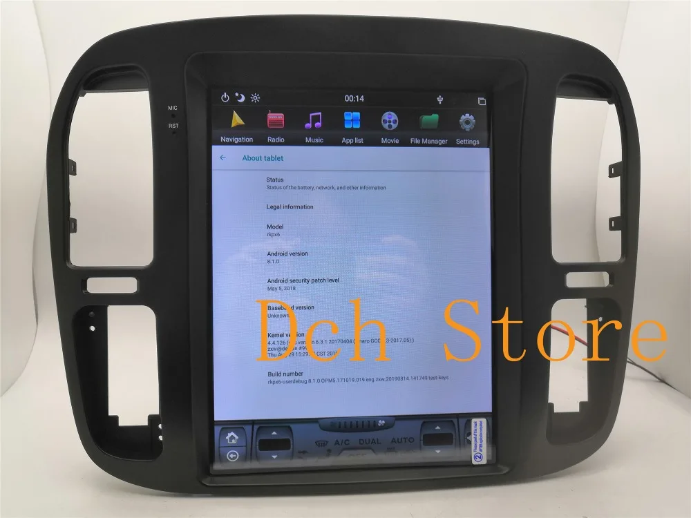 12,1 ''tesla стиль Android 8,1 автомобильный dvd-плеер gps навигация для TOYOTA LAND CRUISER lc100 1999 2000 2001 2002 Lexus lx470 PX6