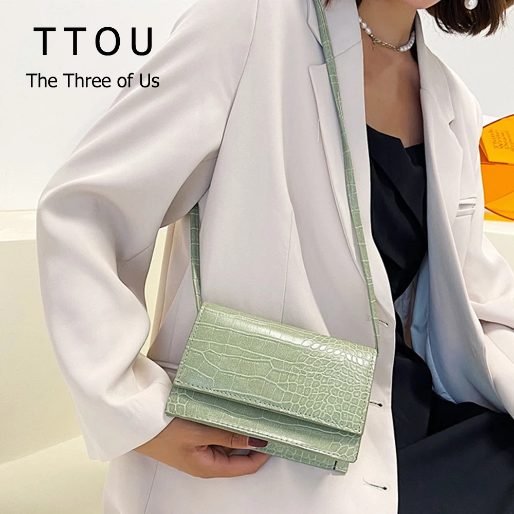 

MINI Stone Pattern PU Leather Crossbody Bag for Women 2021 Luxury Trendying Female Shoulder Bag Fashion Design Ladies Handbag