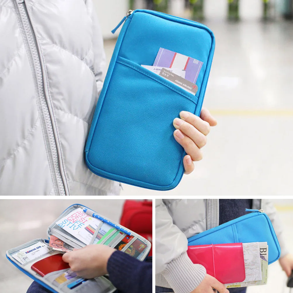 Держатель для паспорта путешествий многофункциональная посылка кредитных карт