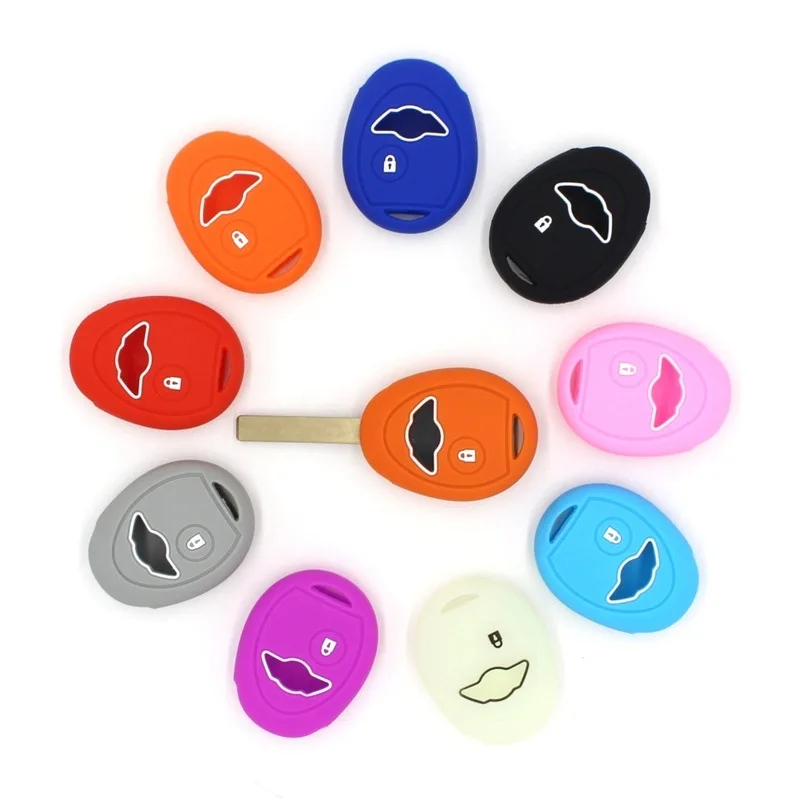 

1 Button Silicone Car Key Cover for bmw Mini Cooper S R50 R52 Conuertible R53 Remote Key Case Protection Holder Car Styling