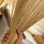 Блестящие шторы с бахромой, 1 шт., 2x1 м