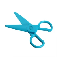 mixed color safety abs plastic material scissors childrens cutting scissors