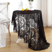 nordic black white tablecloth vintage tablecloth round lace table cloth coffee shop tablecloth beautiful table cover