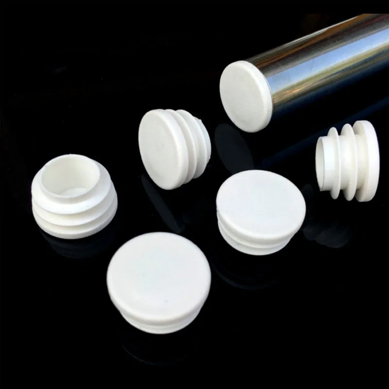 4/8/16Pcs White Plastic Round Table Chair Feet Cap Caps Tubing Insert Plugs Hole Cover Pipe End Stopper 13mm~76mm