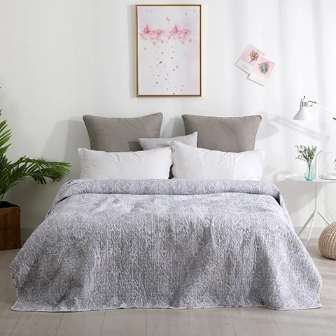 bedspread 8 Постельное белье из хлопка в минималистическом стиле, 1 предмет в комплекте, превосходное всесезонное постельное белье из хлопка премиум-класса King Queen78* 86" - Цвет: bedspread 8