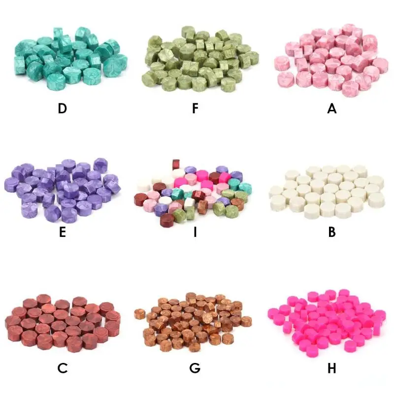 60/100 шт в виде восьмиугольника с Винтаж уплотнительная воск гранулах винтажная