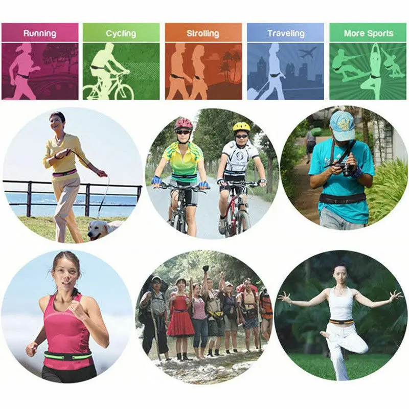 Поясная Сумка для фитнеса бега велоспорта | Багаж и сумки