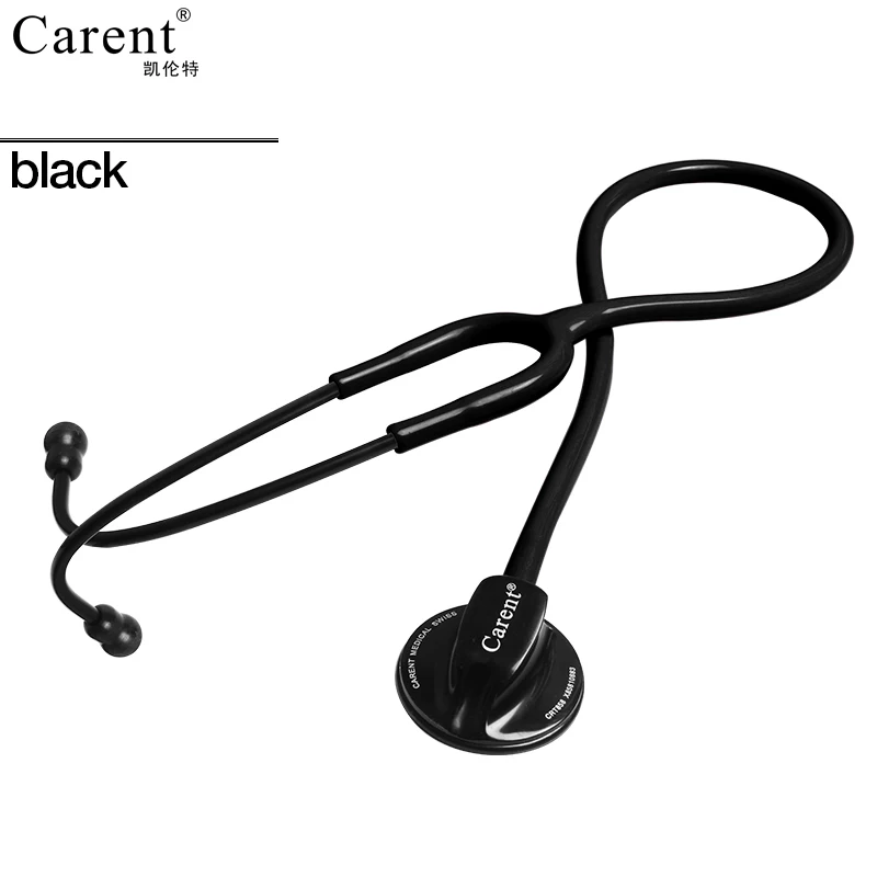 

CARENT Medical Single Sided Single Tube Professional Stethoscope Silverback Stainless Steel for Doctor Use Listen Fetal Heart