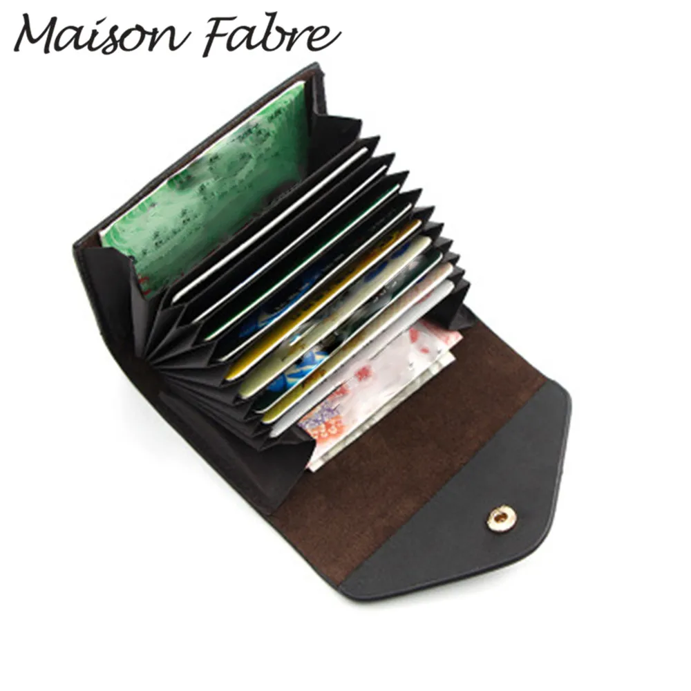 Мужская и женская винтажная кожаная сумка кошелек с отделением для карт